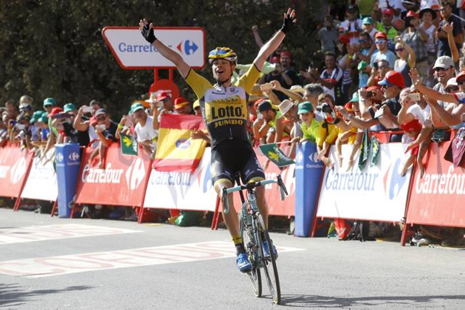 La settima tappa della Vuelta Jdar-Alto de Capileira, La Alpujarra, 191,1 km  stata vinta dall&#39;olandese Bert Jan Lindeman. Bettini 
